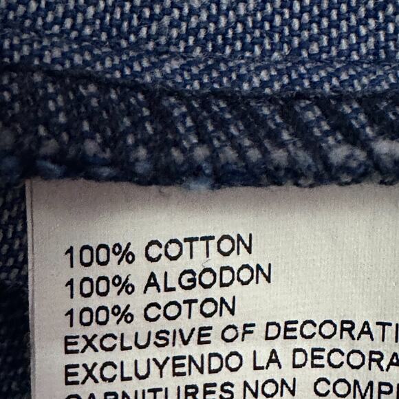 Wrangler Denim Shirt Men’s 3X Big Blue Western Pearl Snap Long Sleeve Cowboy Cut - Picture 8 of 11